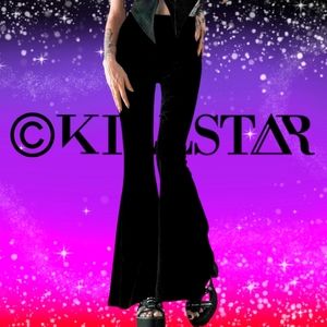Killstar Black Moondance Bell Bottoms